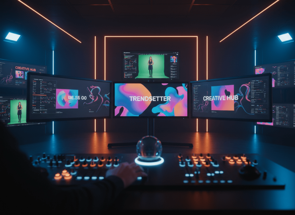 LucidMediax campaign — creative social media content studio with brand visuals